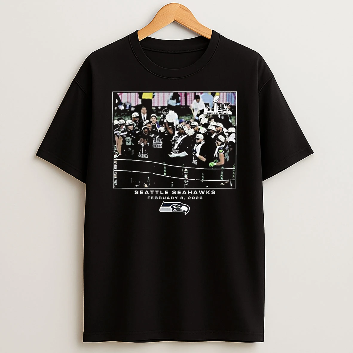 Seattle Seahawks Nfl Flash Features Super Bowl Lx T Shirt