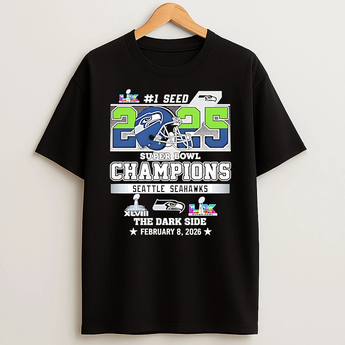 Seattle Seahawks Super Bowl Champions 2025 No 1 Seed T Shirt