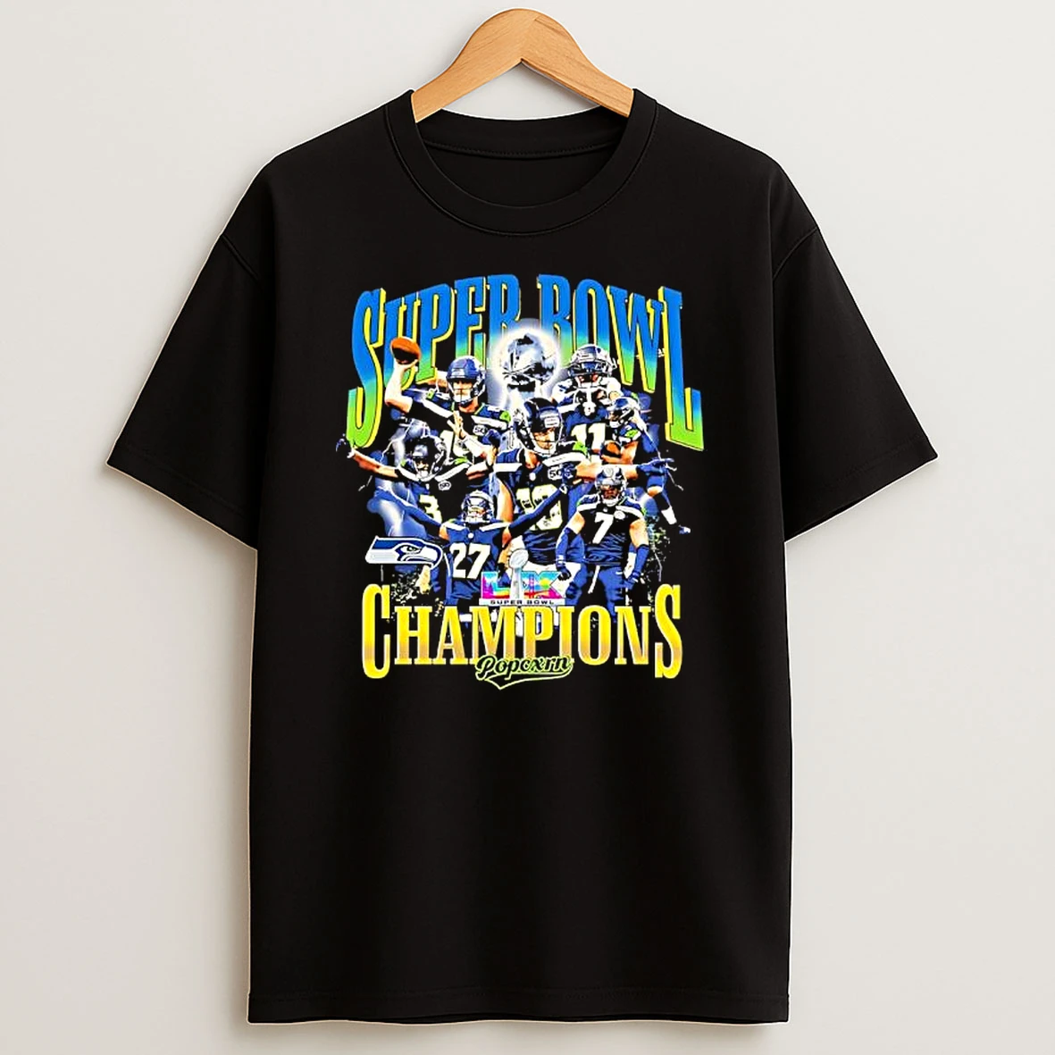 Seattle Seahawks Super Bowl Collectibles Lx Champions Stars Player T Shirt