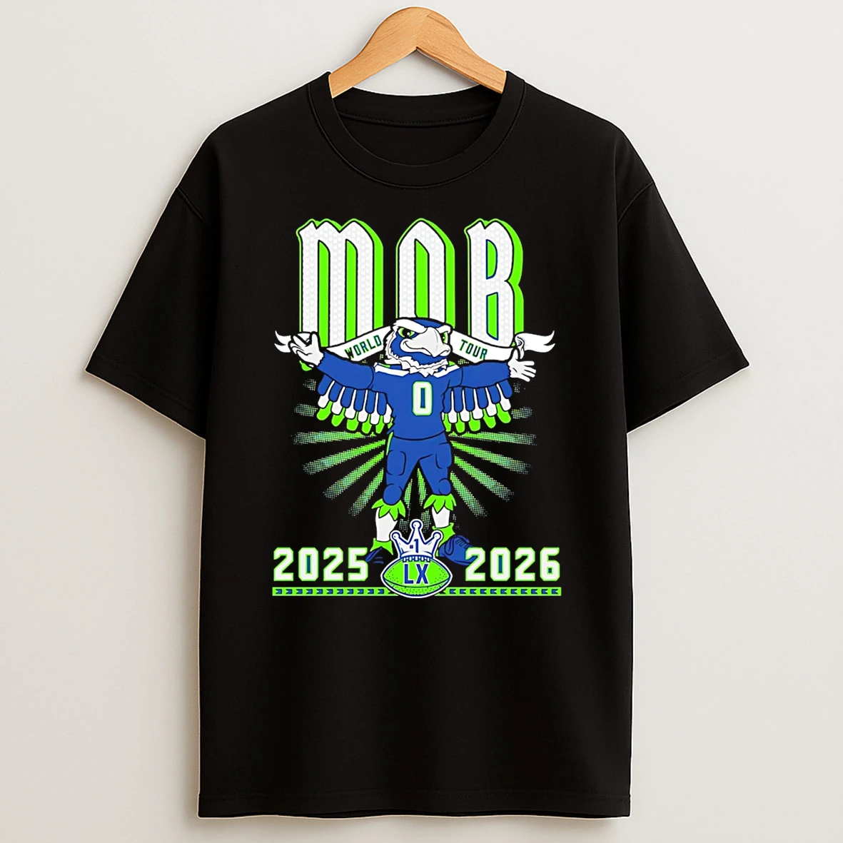 Seattle Seahawks Super Bowl Lx Champions 2025 2026 Mob Tour T Shirt