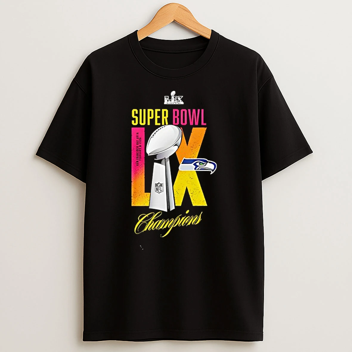 Seattle Seahawks Super Bowl Lx Champions 2026 Vibe Football T Shirt