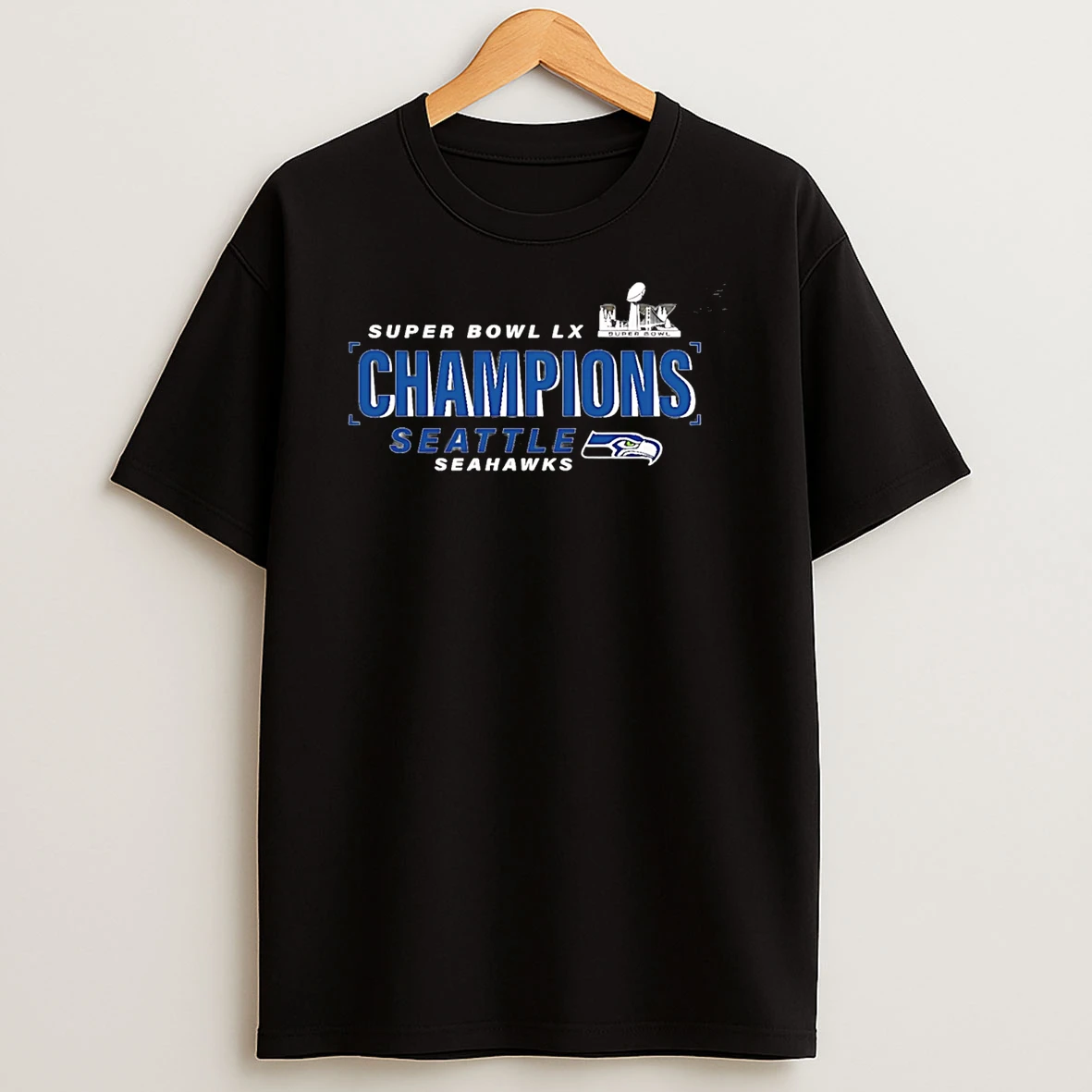 Seattle Seahawks Super Bowl Lx Champions Counting Points Score T Shirt