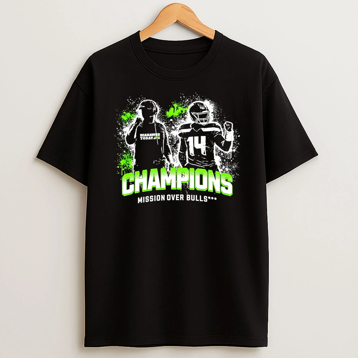Seattle Seahawks Super Bowl Lx Champions Mission Over Bulls T Shirt