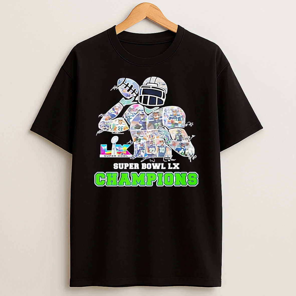 Seattle Seahawks Super Bowl Lx Champions Player T Shirt