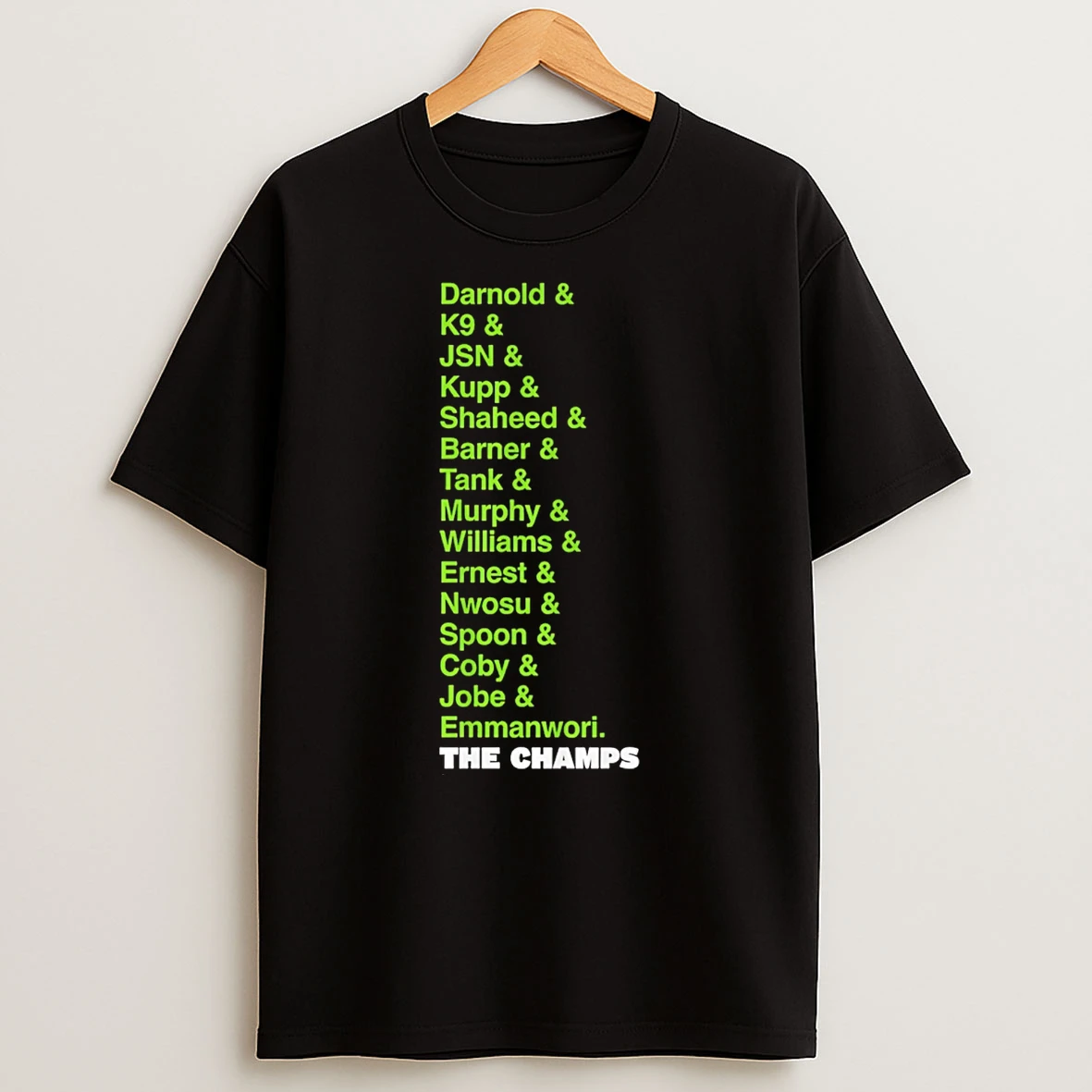 Seattle Seahawks Super Bowl Lx Champs List T Shirt