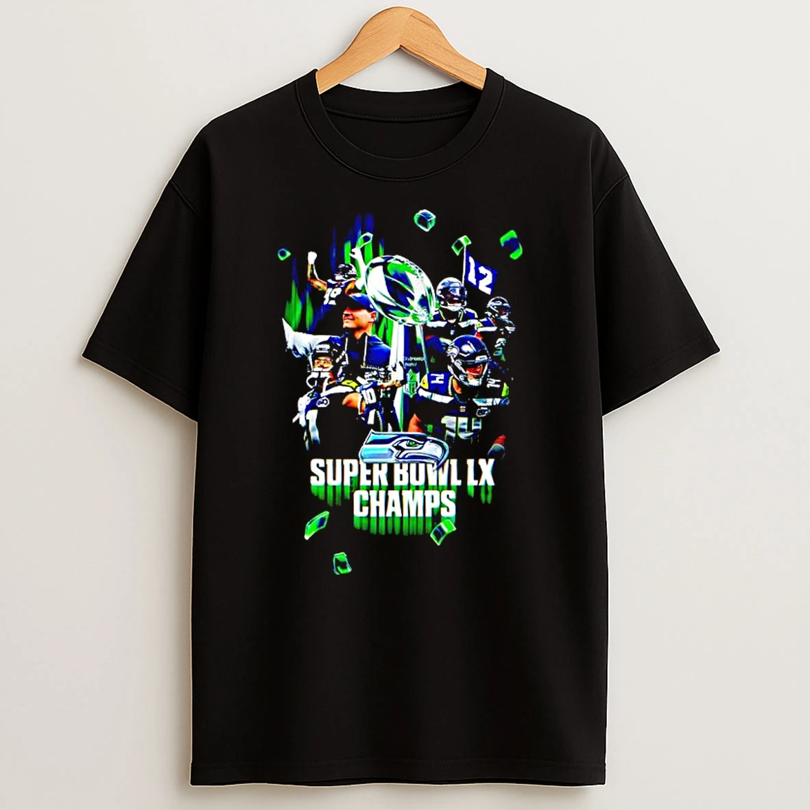 Seattle Seahawks Super Bowl Lx On Top Congrats Graphic T Shirt