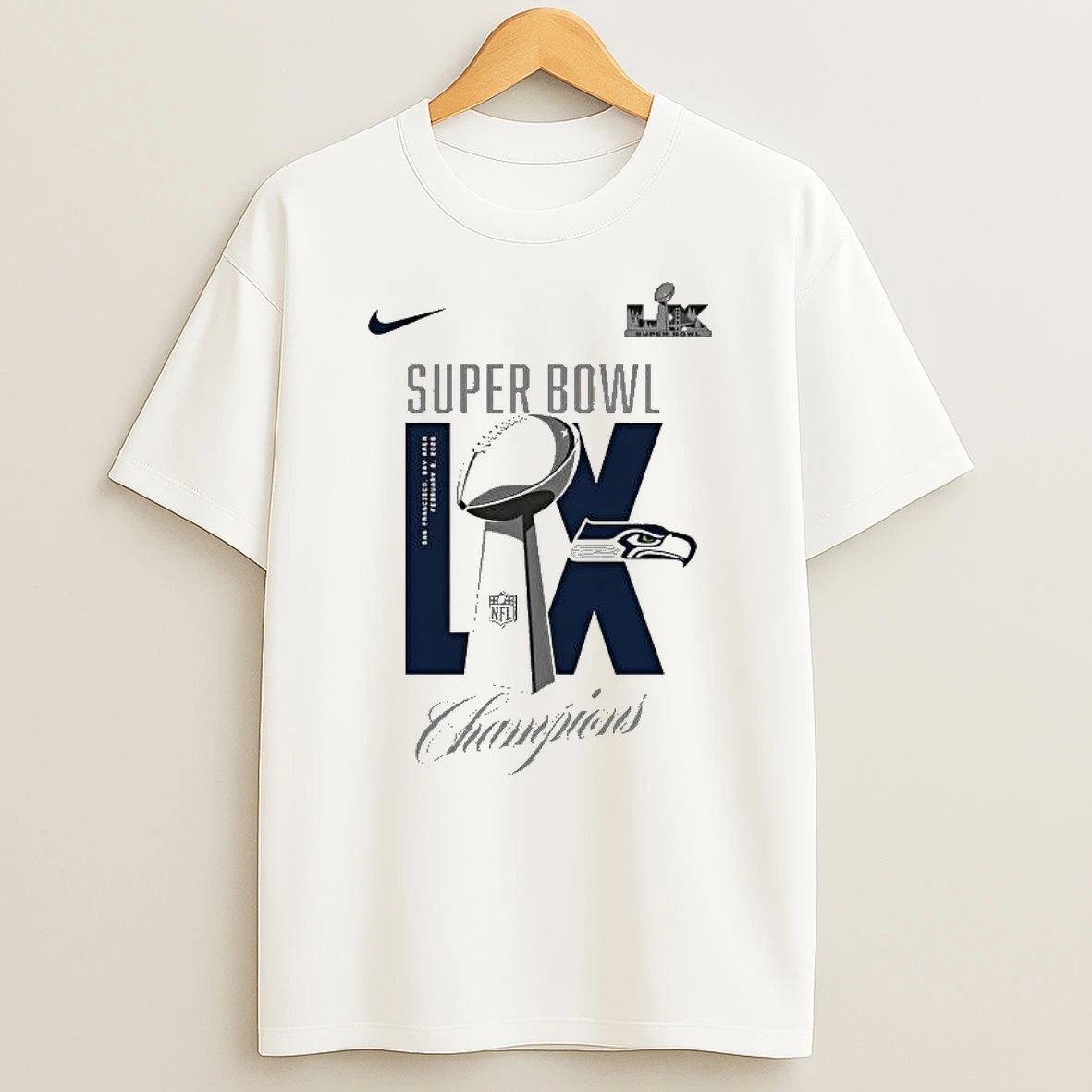 Seattle Seahawks Super Bowl Lx Champions Heavy Chill T Shirt