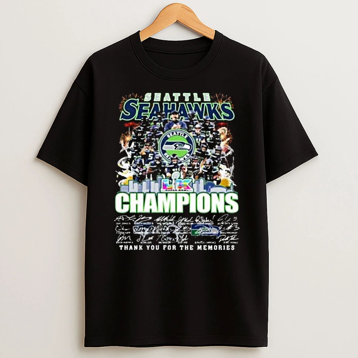 Seattle Seahawks Super Bowl Lx Champions Team Players T Shirt