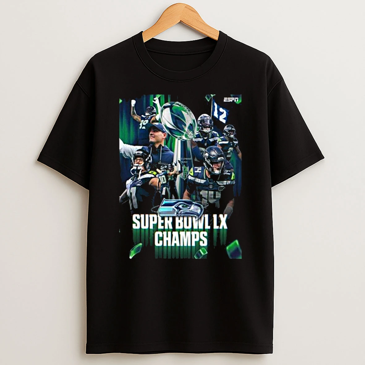Seattle Seahawks Super Bowl Lx Champs For The First Time Since 2013 Season T Shirt