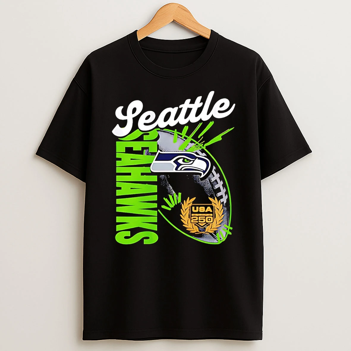 Seattle Seahawks Usa 250 Gold Standard T Shirt