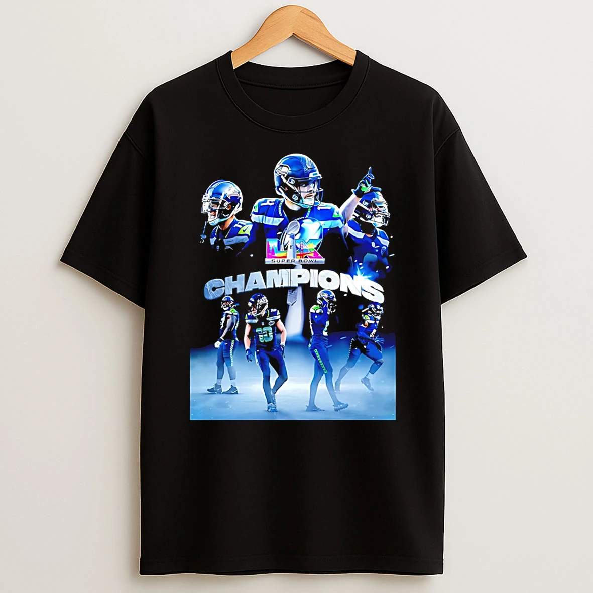Seattle Seahawks Football 26 Super Bowl Lx Champions T Shirt