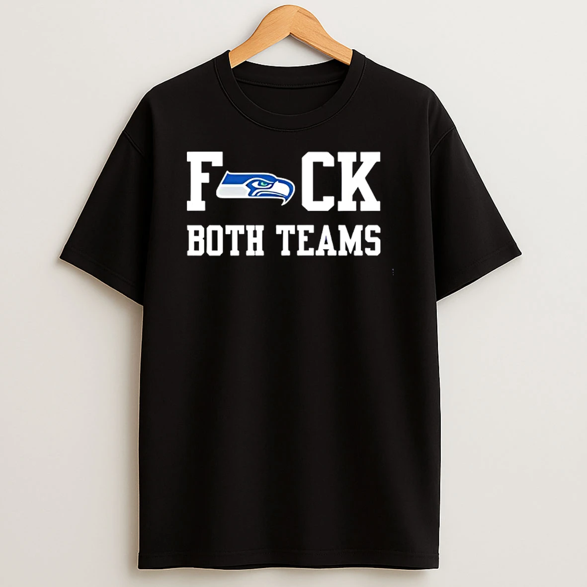 Seattle Seahawks Football Fuck Both Teams Logo T Shirt