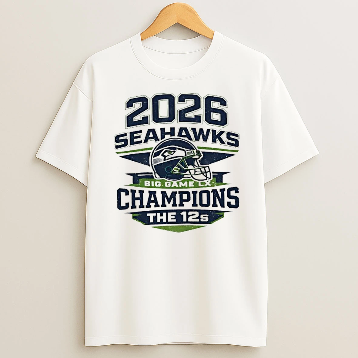 Seattle Seehawks Champions Big Game Lx The 12x Football Helmet T Shirt