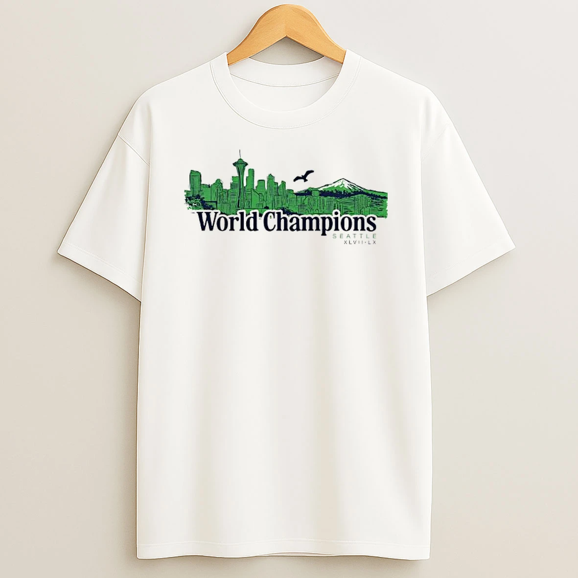 Seattle World Champions Skyline T Shirt