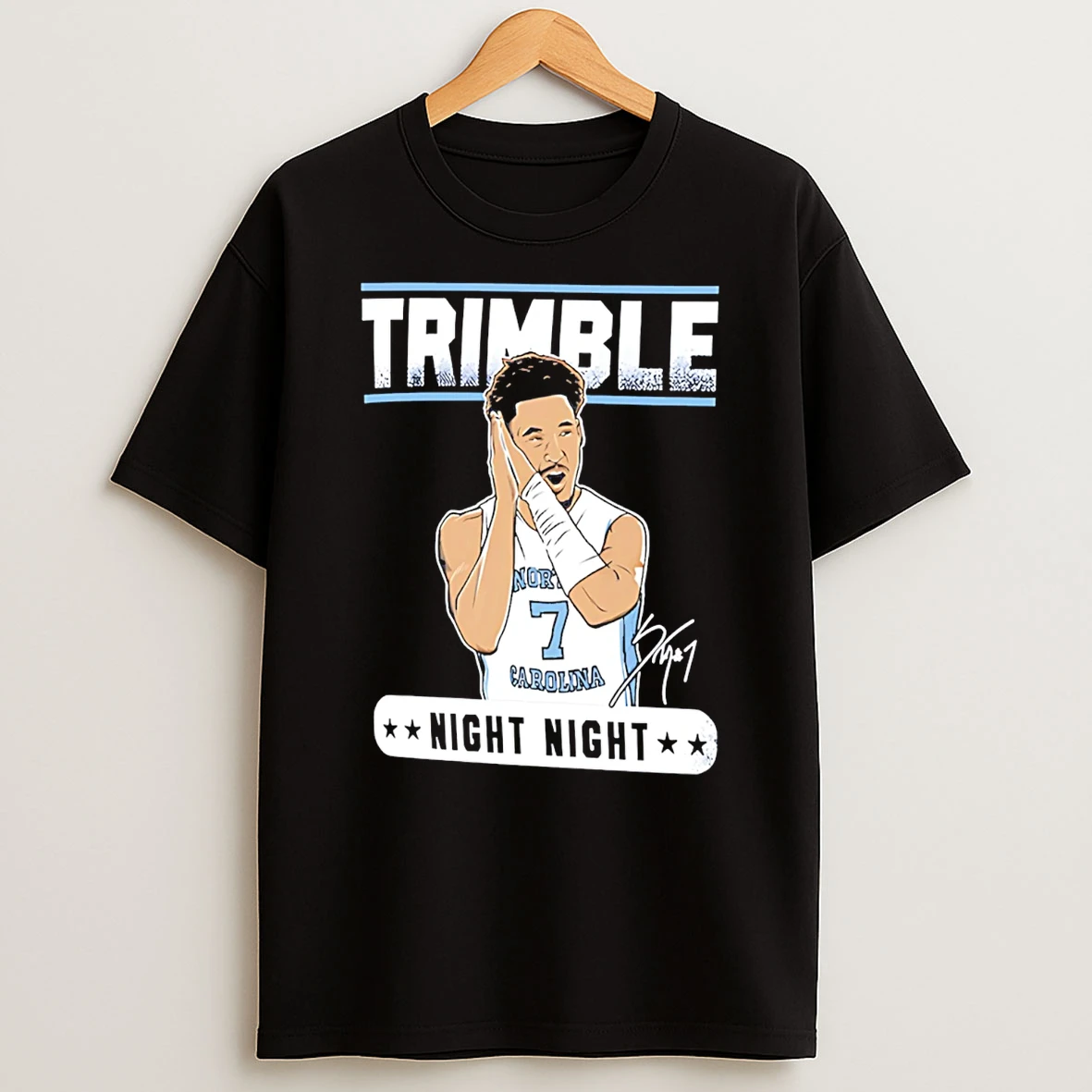Seth Trimble North Carolina Tar Heels Night Night T Shirt
