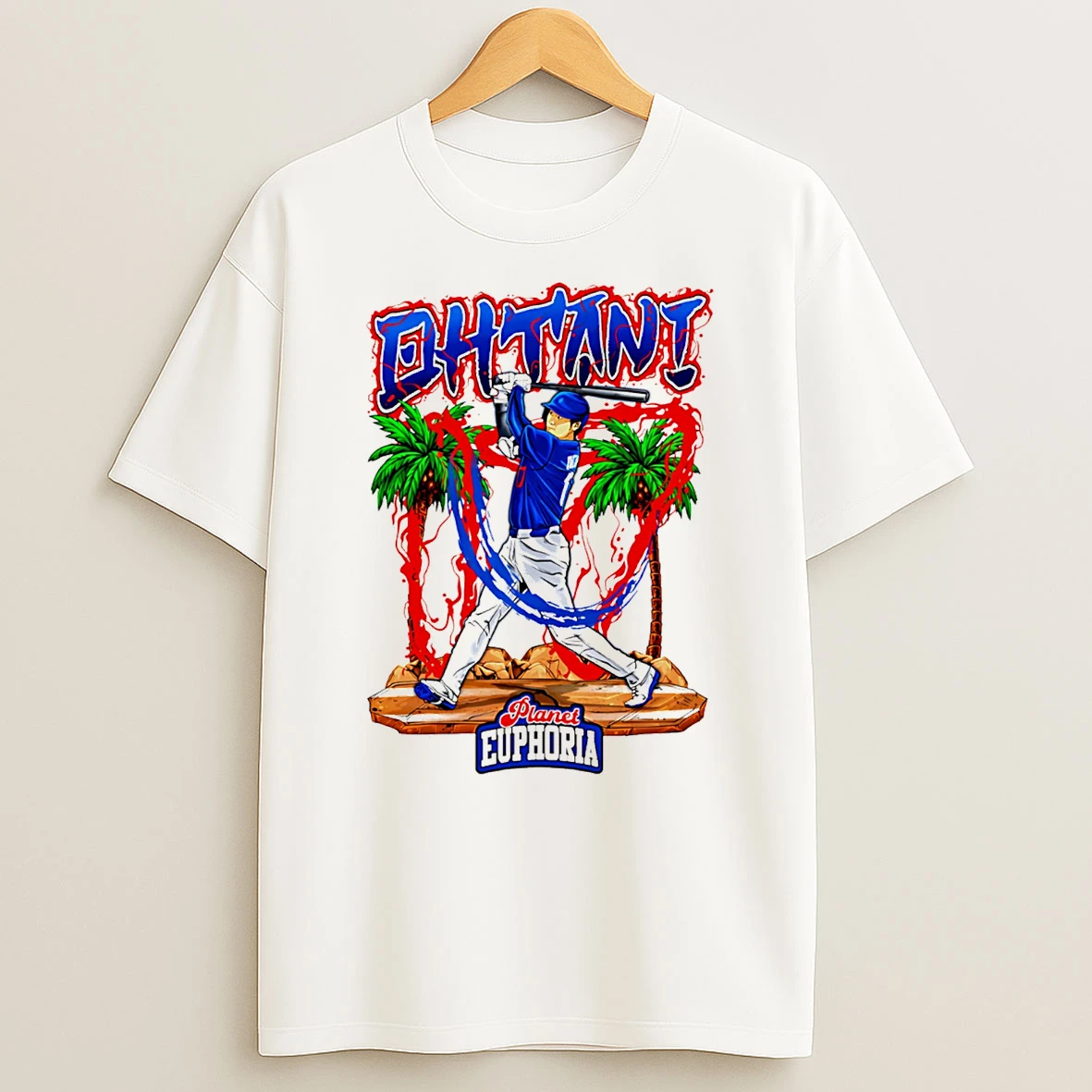 Shohei Ohtani Los Angeles Dodgers Hand Drawn Artwork T Shirt