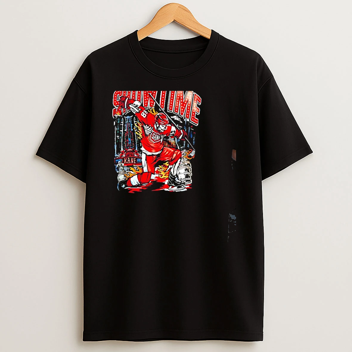 Showtime Chicago Blackhawks Player Patrick Kane Skeleton T Shirt