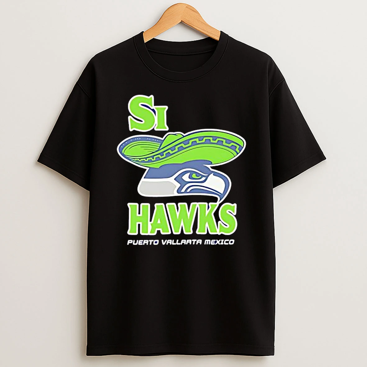 Si Hawks Puerto Vallarta Mexico Logo T Shirt