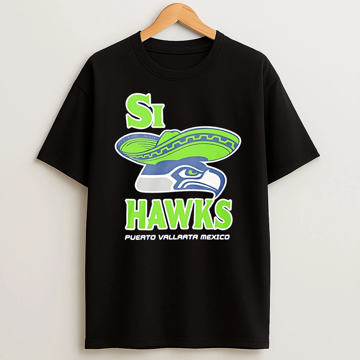 Si Hawks Seattle Seahawks Puerto Vallarta Mexico Sports T Shirt