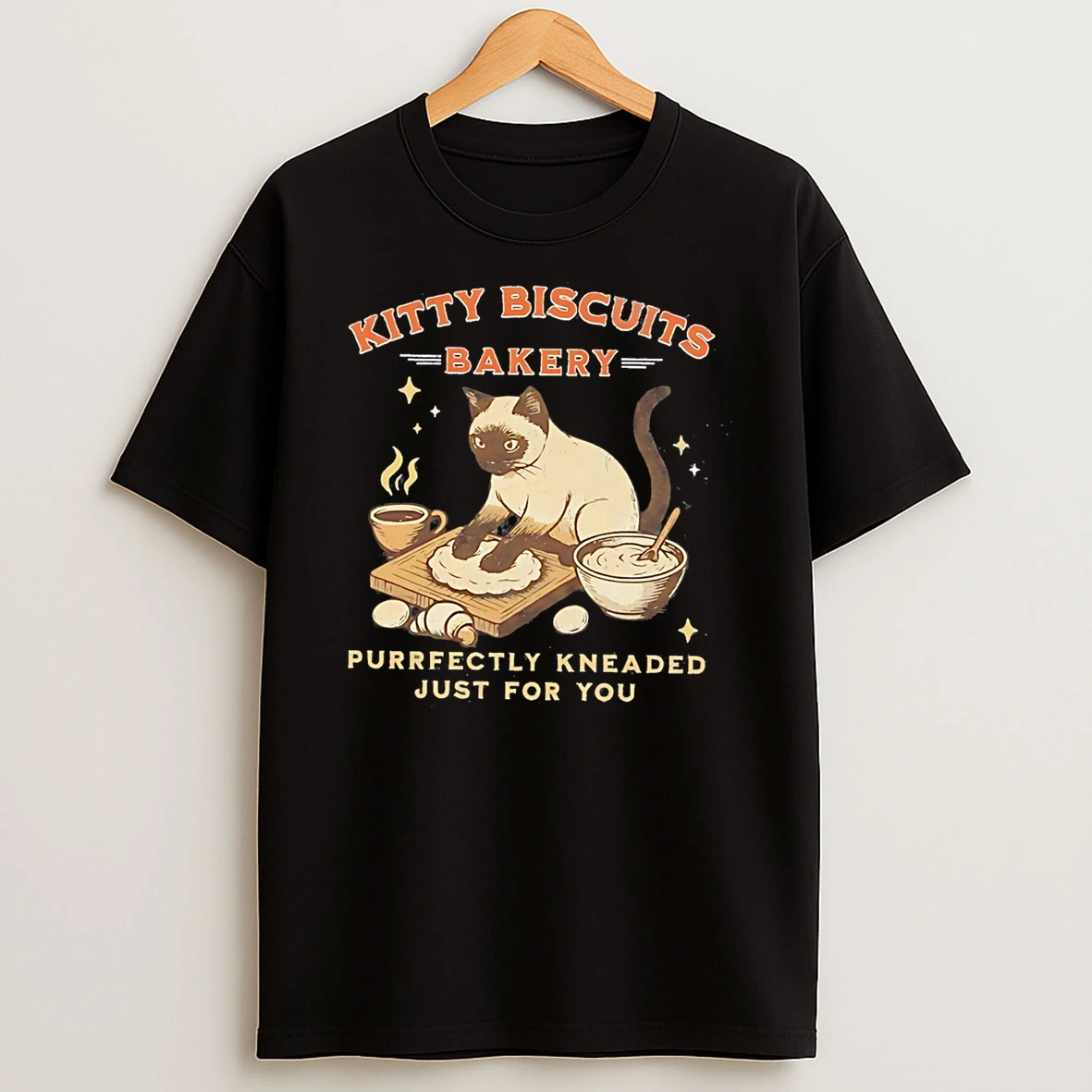 Siamese Cat Bakery Kitty Biscuits Bakery T Shirt