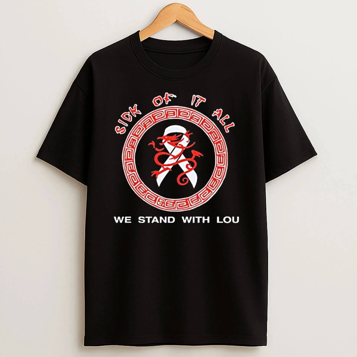 Sick Of It All Band Stand With Lou T Shirt