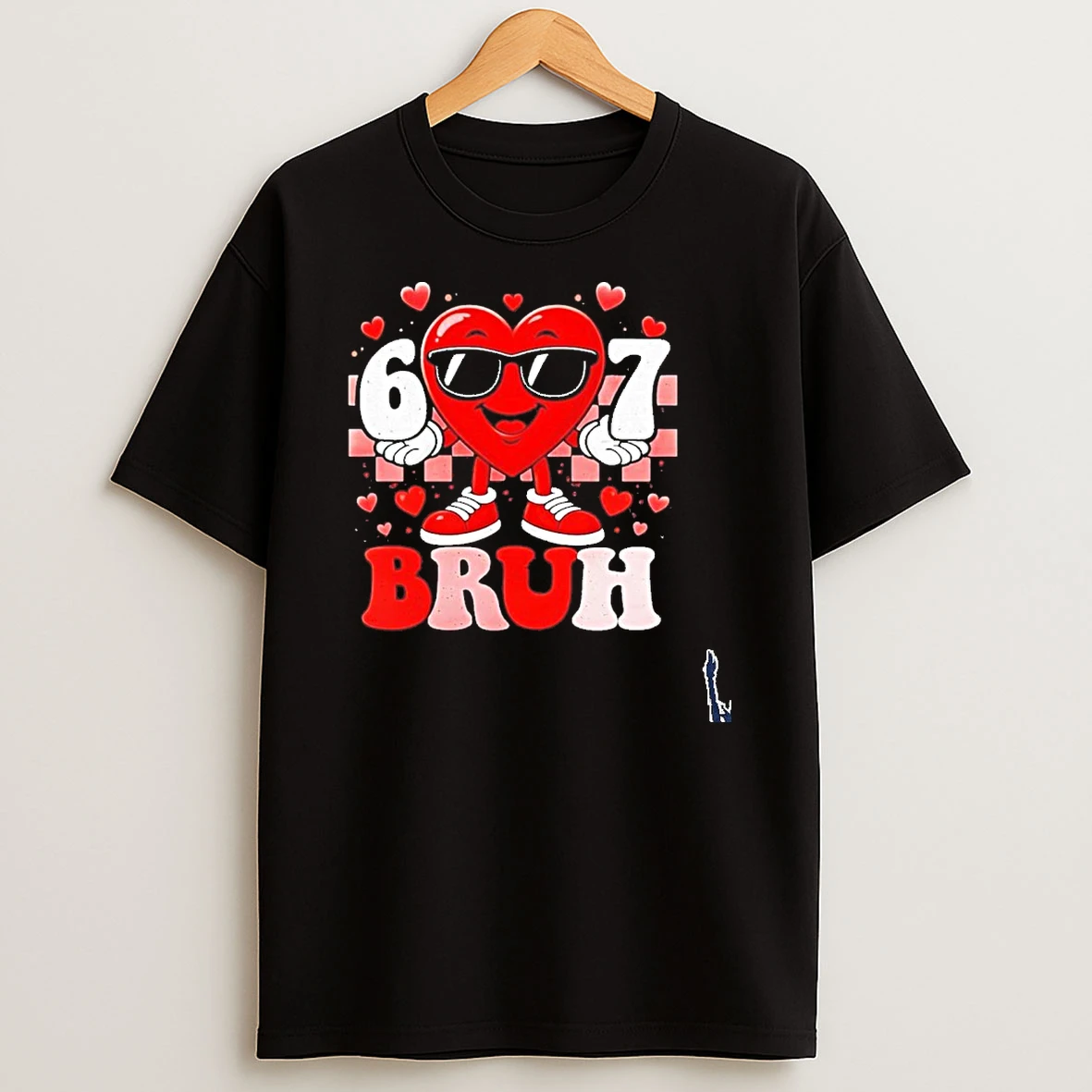 Six Seven 67 Bruh 6 7 Meme Funny Cute Valentines Day T Shirt