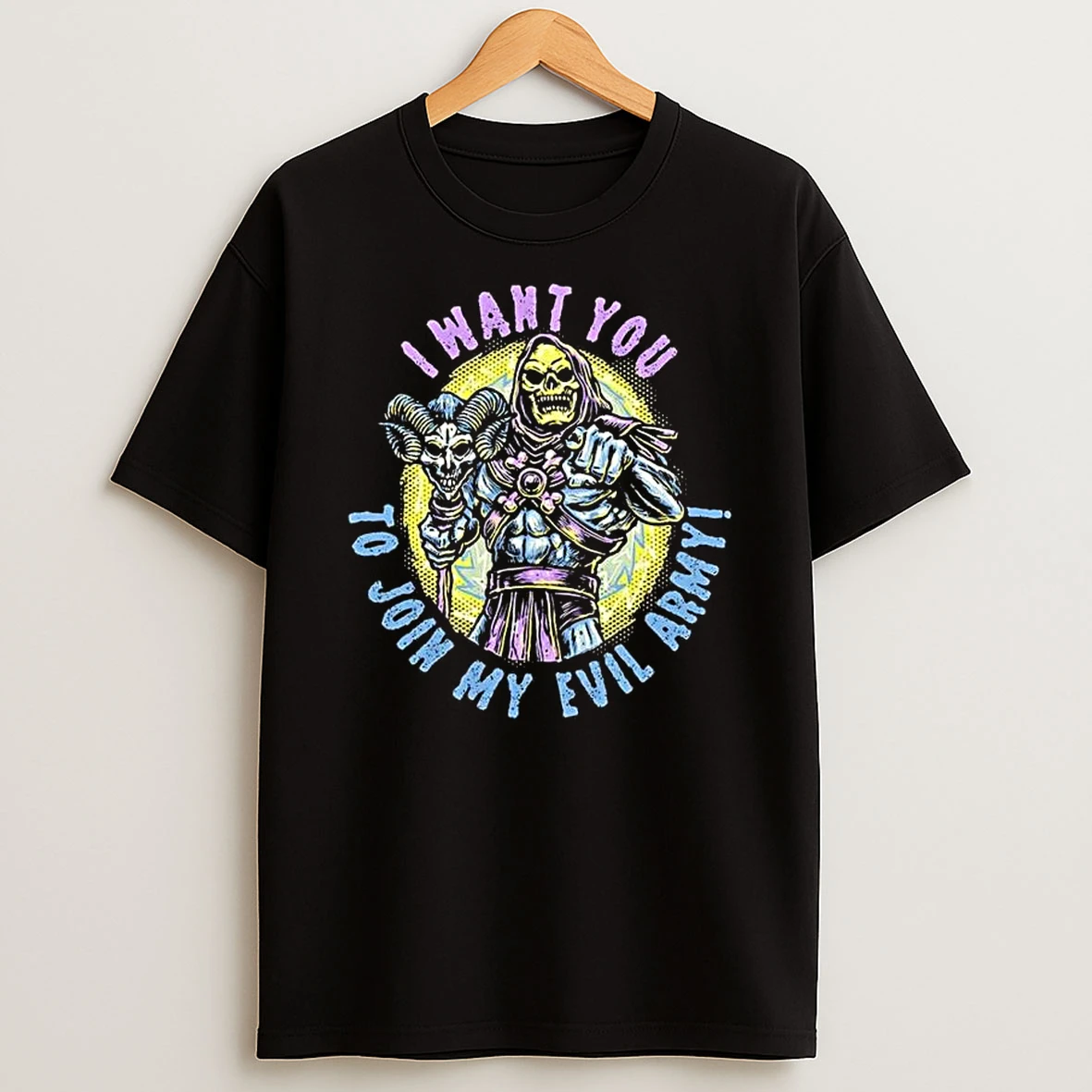 Skeletor Masters Of The Universe I Want You To Join My Evil Army T Shirt