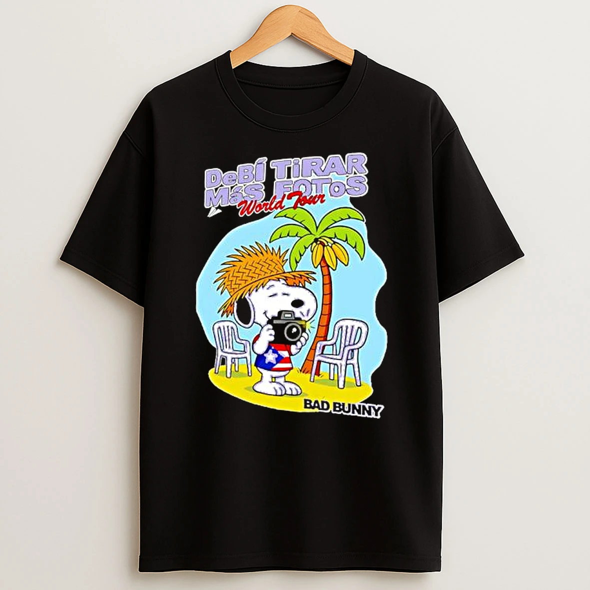 Snoopy Bad Bunny Debi Tirar Mas Fotos World Tour T Shirt