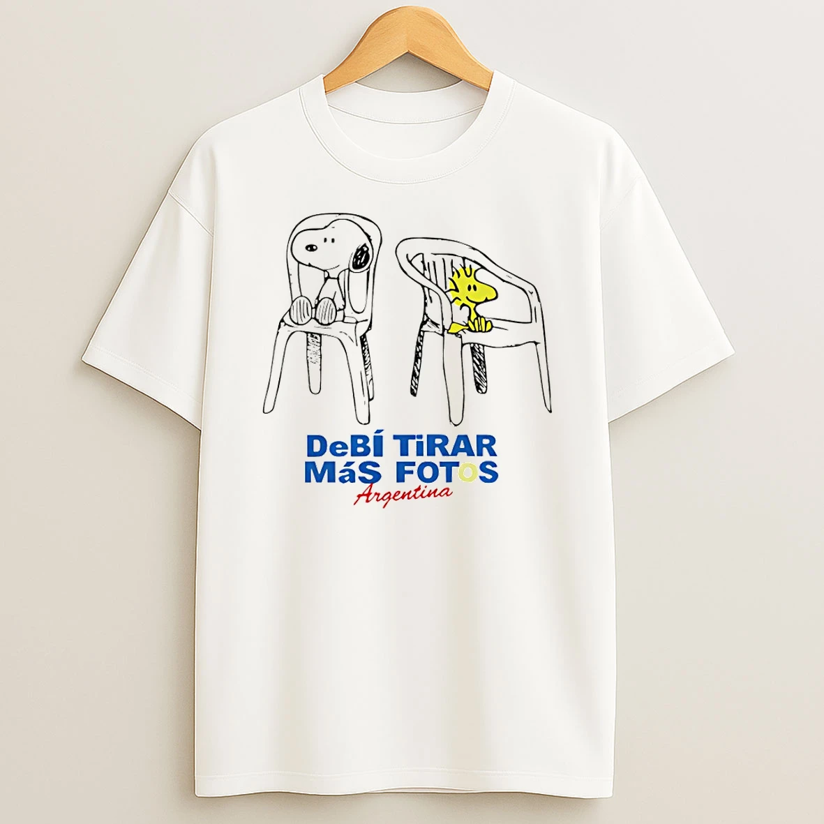 Snoopy And Woodstock Bad Bunny Debi Tirar Mas Fotos Argentina T Shirt