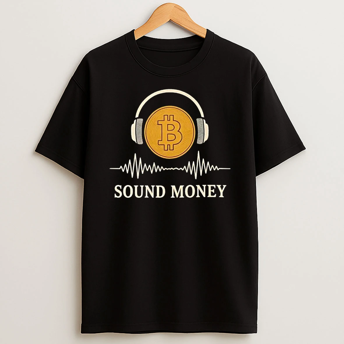 Sound Money Bitcoin Headphone T Shirt