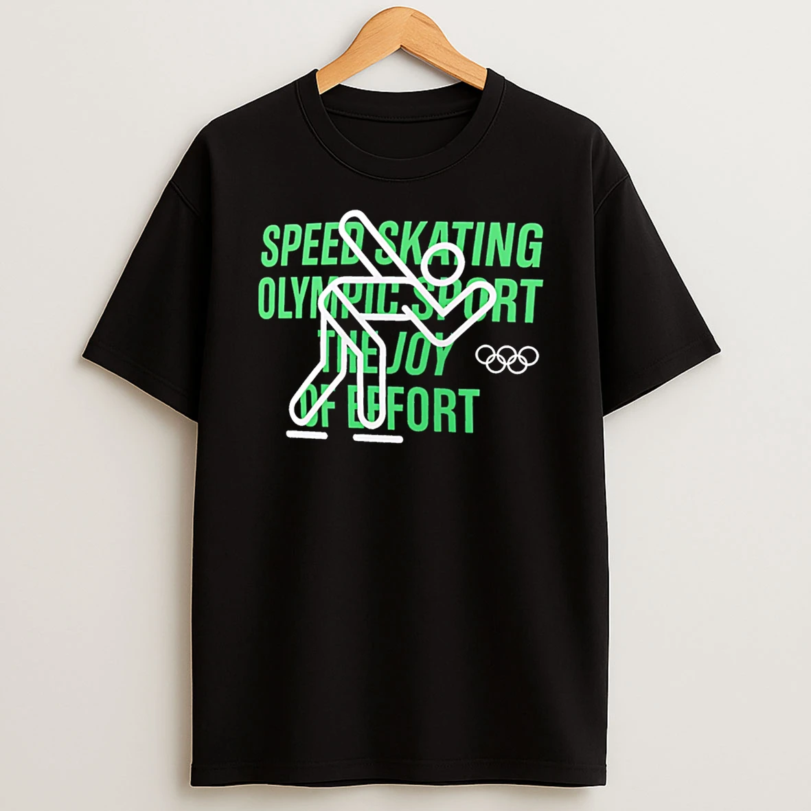 Speed Skating Olympic Sport The Joy Of Effort T Shirt