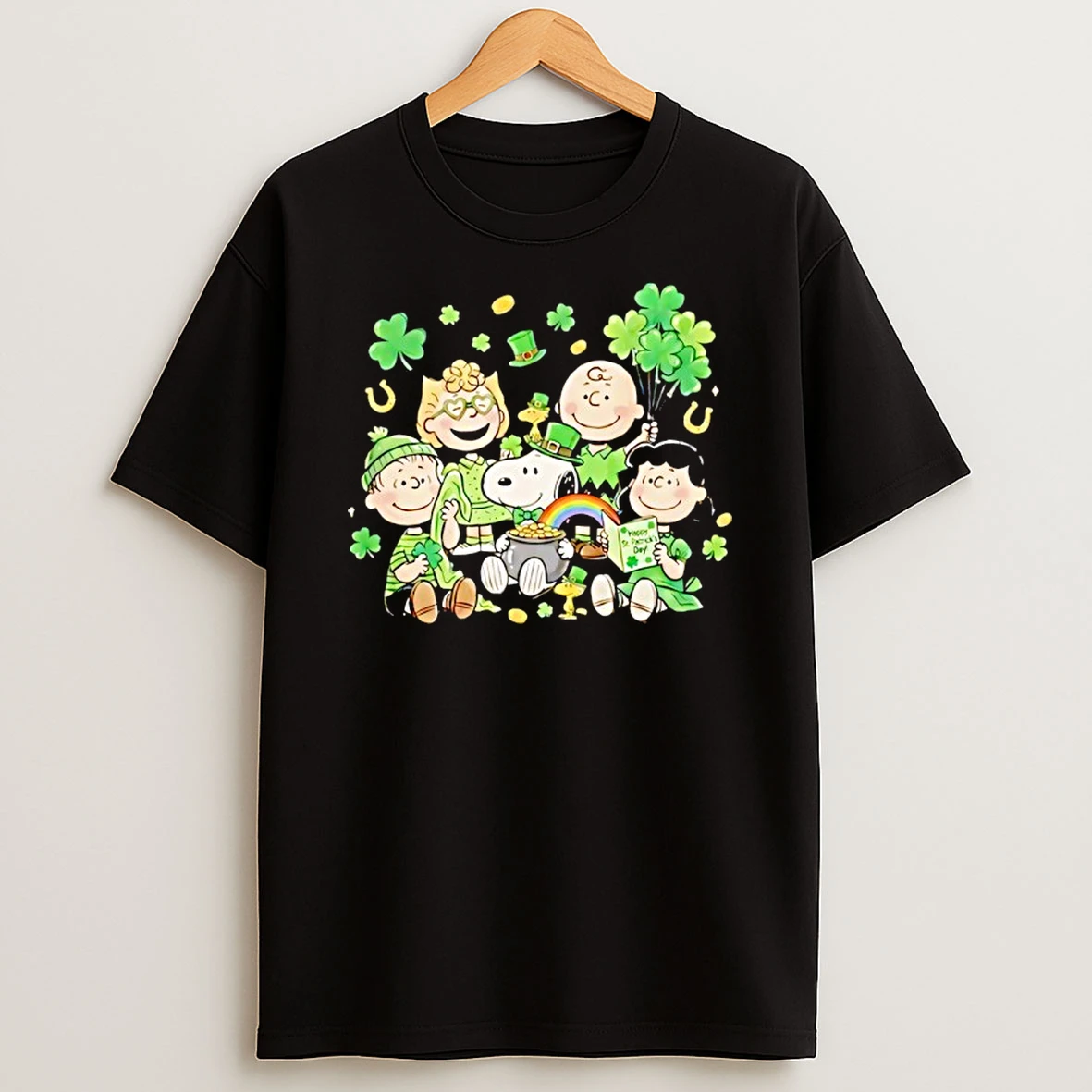 St Patricks Day Peanuts T Shirt