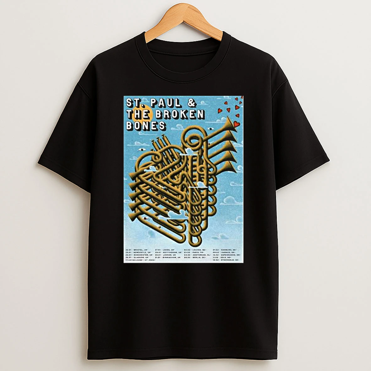 St Paul The Broken Bones Eu 2026 Tour T Shirt