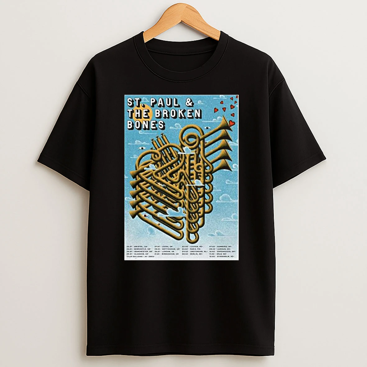 St Paul The Broken Bones United Kingdom And European Tour 2026 T Shirt