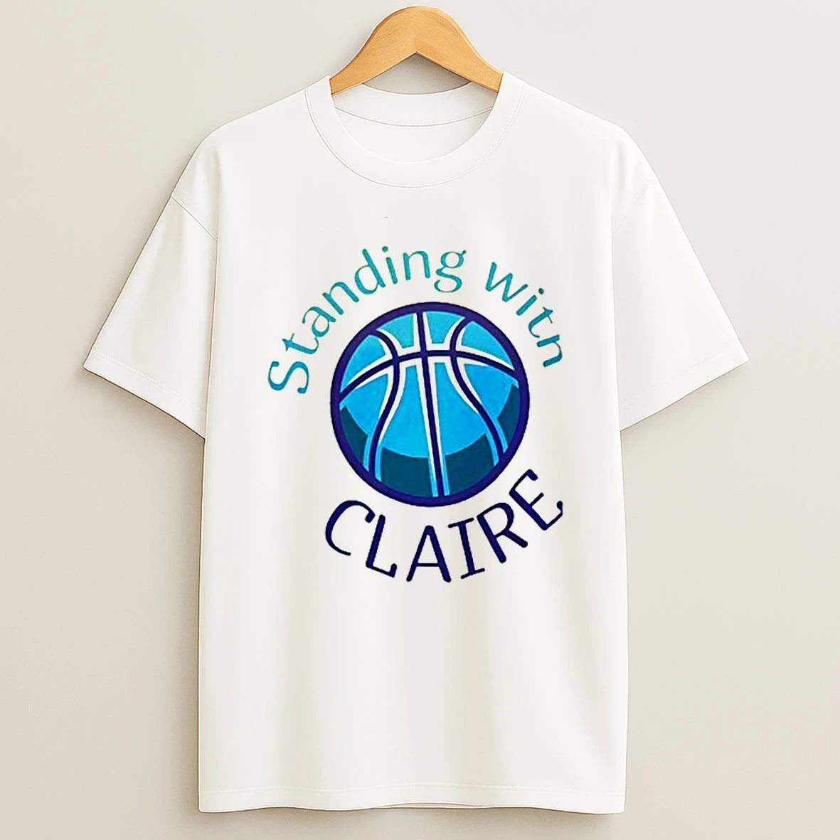 Standing With Claire Ndsu Womens Basketball T Shirt