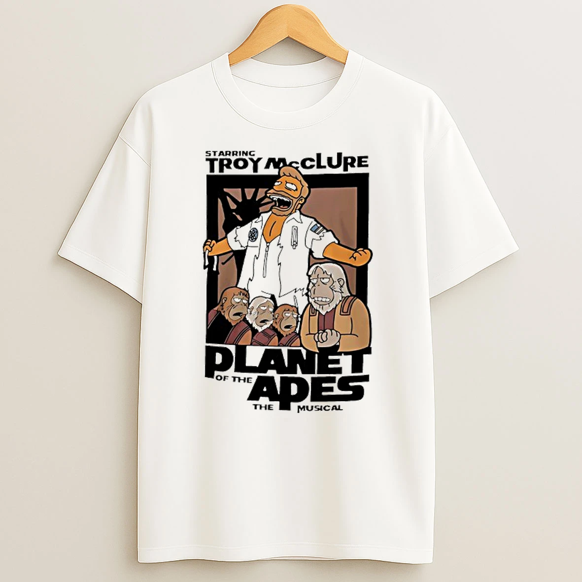 Starring Troy Mcclure Planet Of The Apes The Musical T Shirt