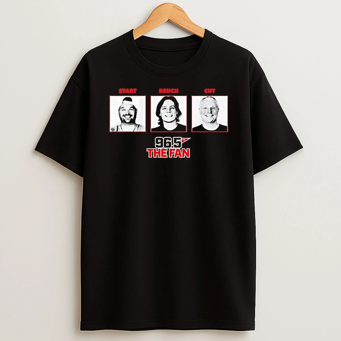Start Bench Cut 96 5 The Fan Fescoe And Dusty Kansas City T Shirt