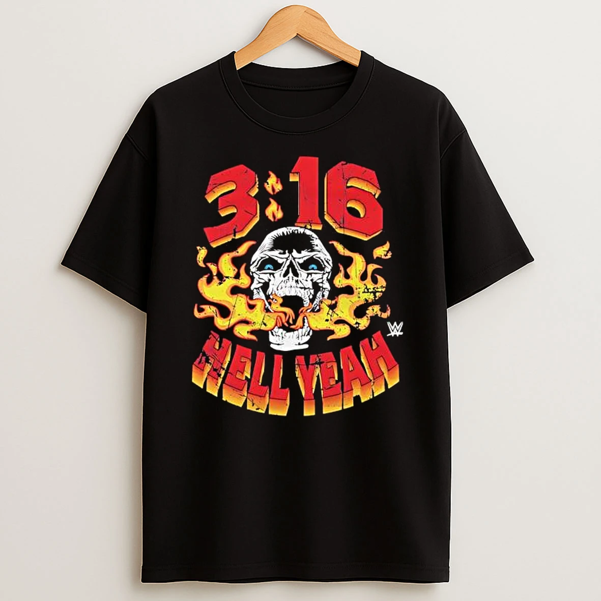Steve Austin Hell Yeah Stone Cold Skull T Shirt