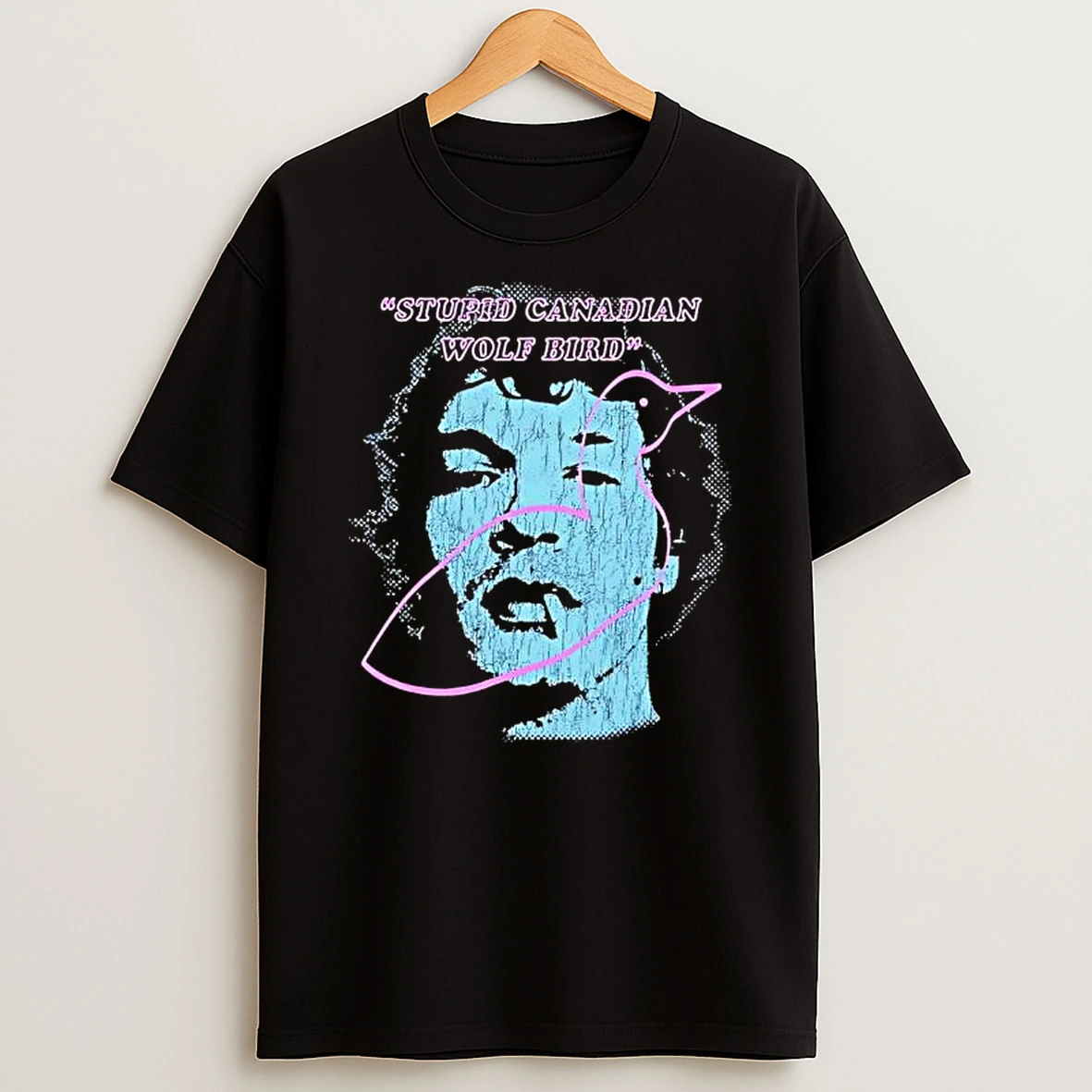 Stupid Canadian Wolf Bird Ilya Rozanov Connor Storrie Face T Shirt