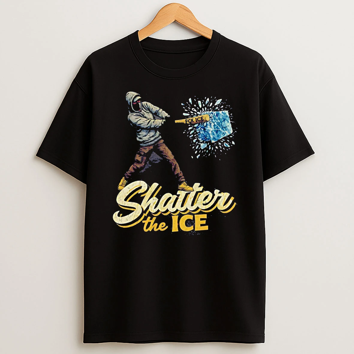 Subtle Anti Ice Shatter The Ice Protest T Shirt