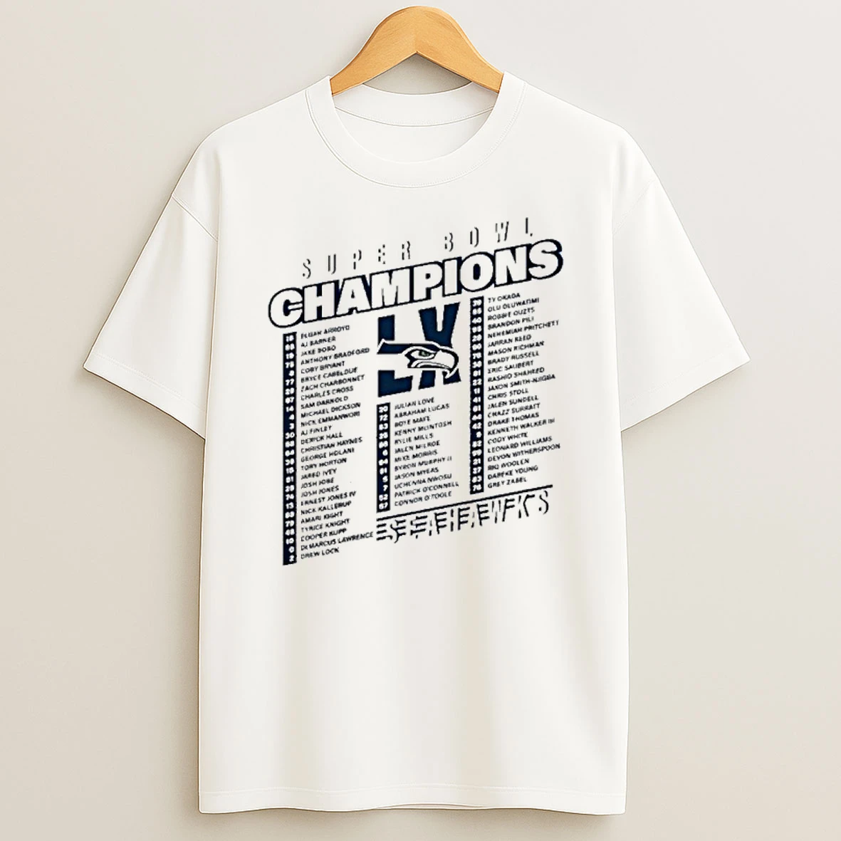 Super Bowl Champ Logo Seahawks T Shirt