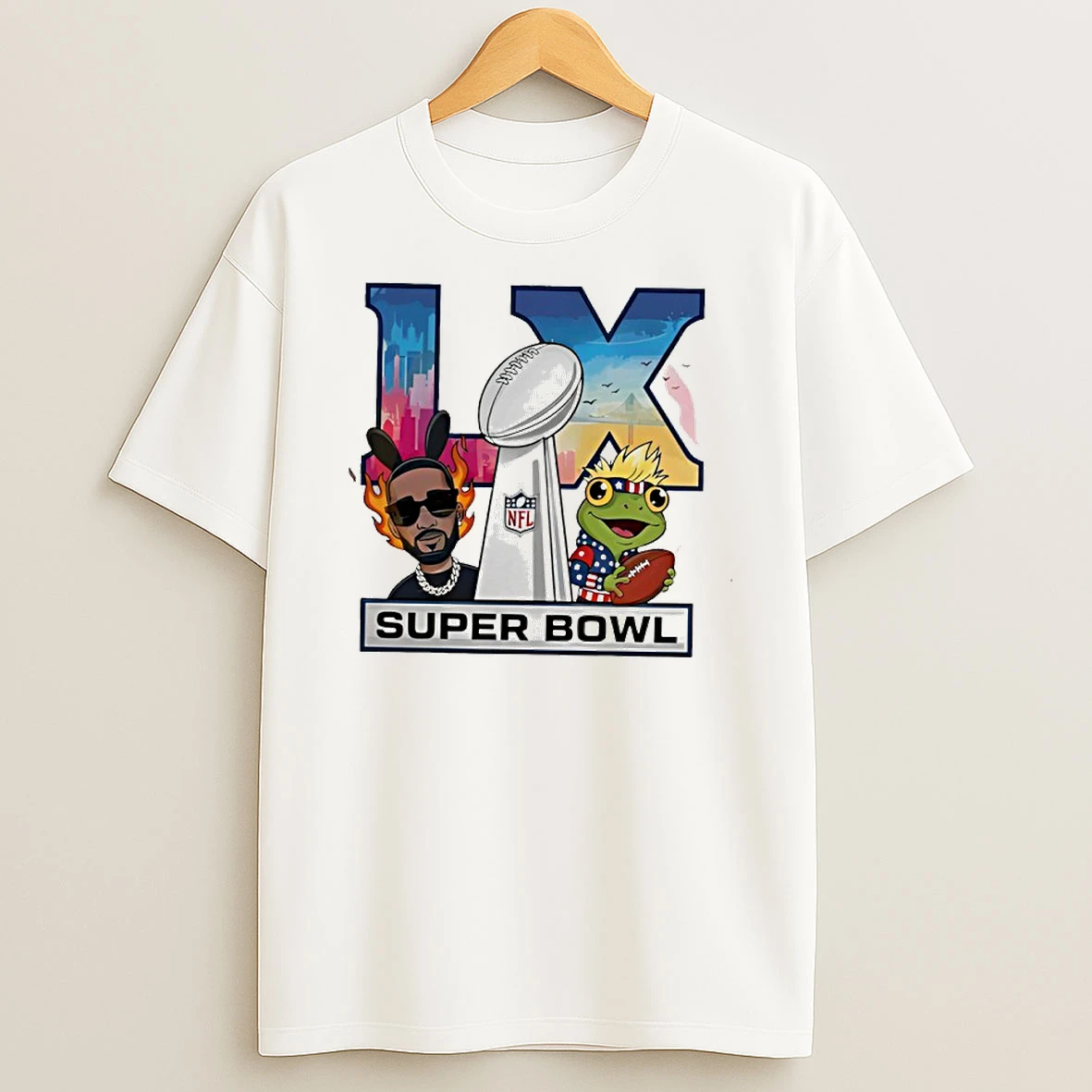 Super Bowl Lx 2026 Benito Coqui Frog Graphic T Shirt