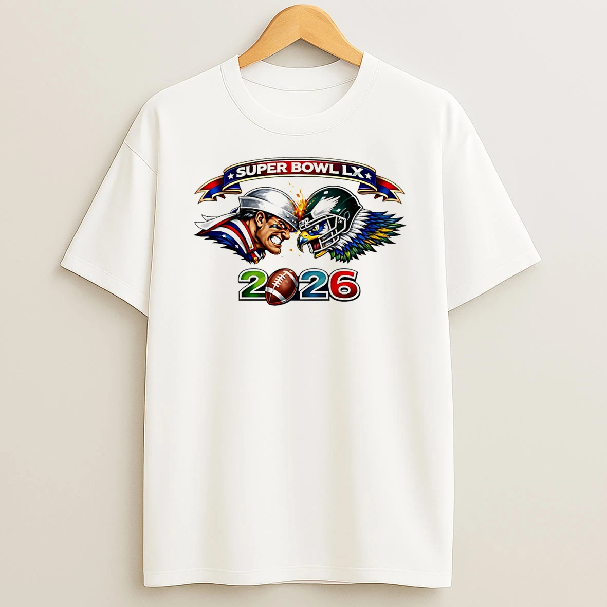 Super Bowl Lx 2026 Patriots Vs Seahawks Head To Head T Shirt