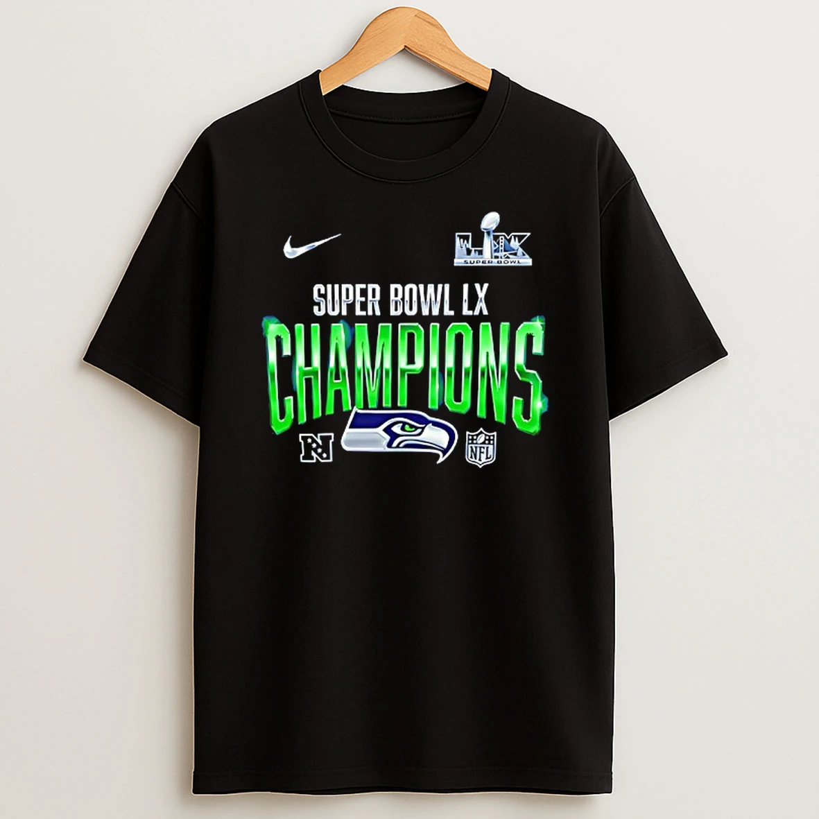 Super Bowl Lx Champions Seattle Seahawks Football 2026 T Shirt