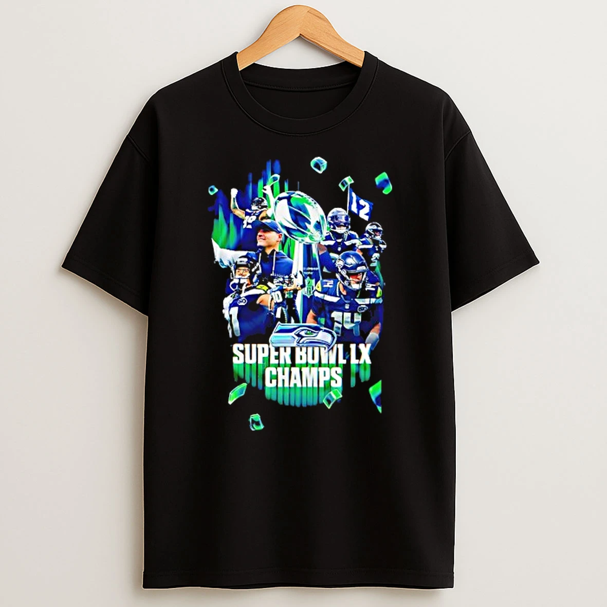 Super Bowl Lx Champs Seattle Seahawks 2026 We Did Not Care Graphic T Shirt