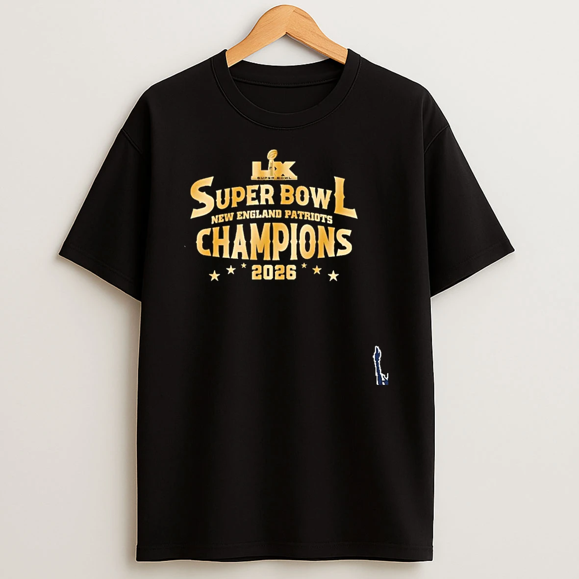 Super Bowl Lx New England Patriots Champions Gold T Shirt
