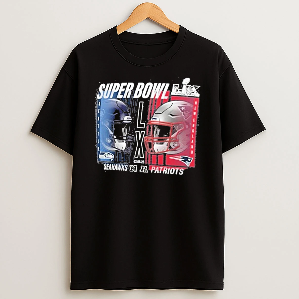 Super Bowl Lx Seahawks Patriots T Shirt