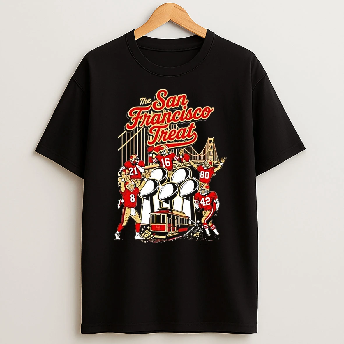 Super Bowl The San Francisco Treat Football Graphic T Shirt