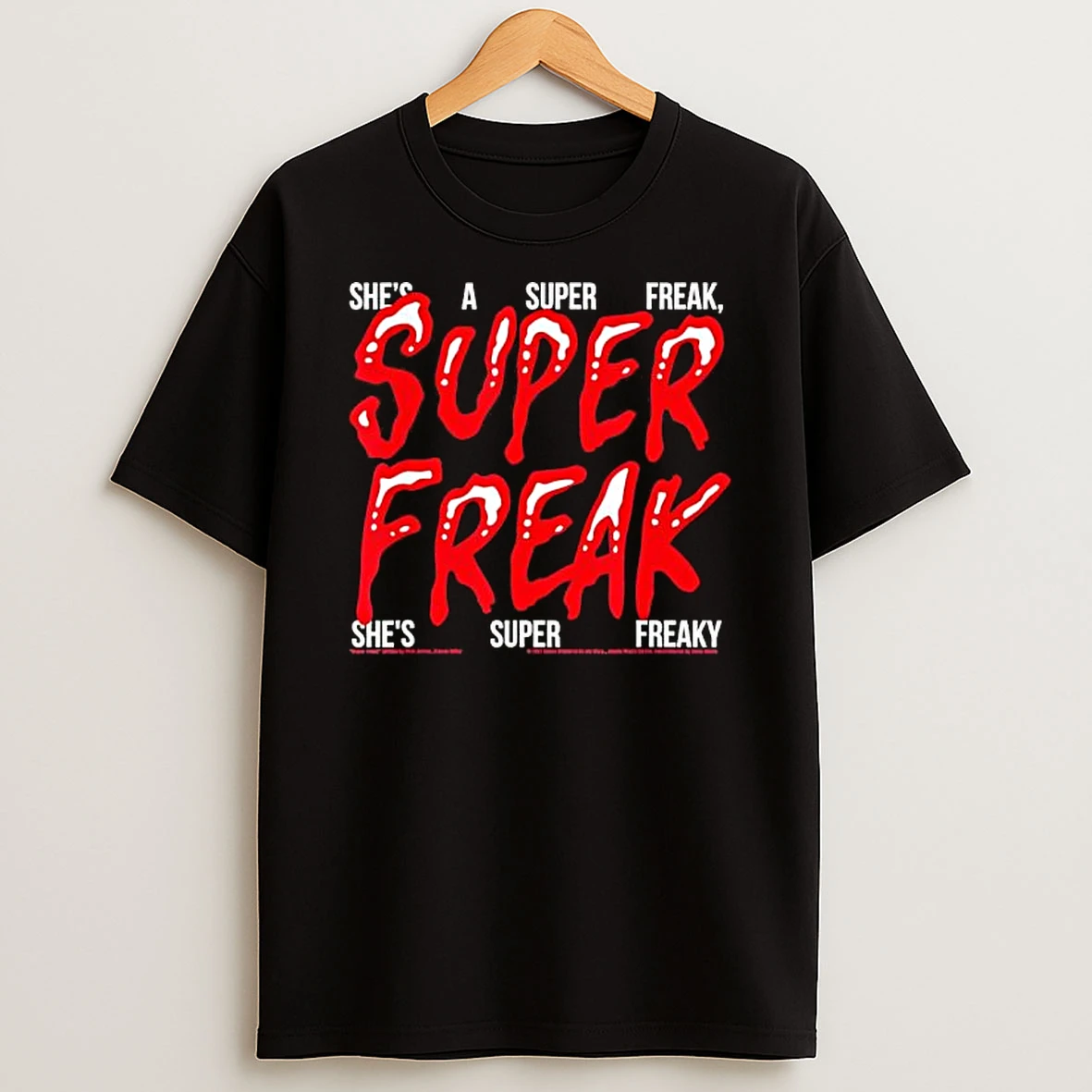 Super Freak Rick James Halloween Lyrics T Shirt