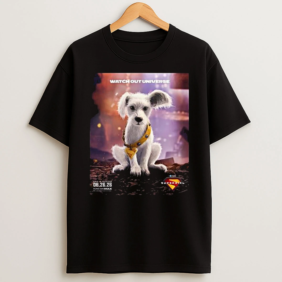 Supergirl First Look At Baby Krypto Watch Out Universe T Shirt